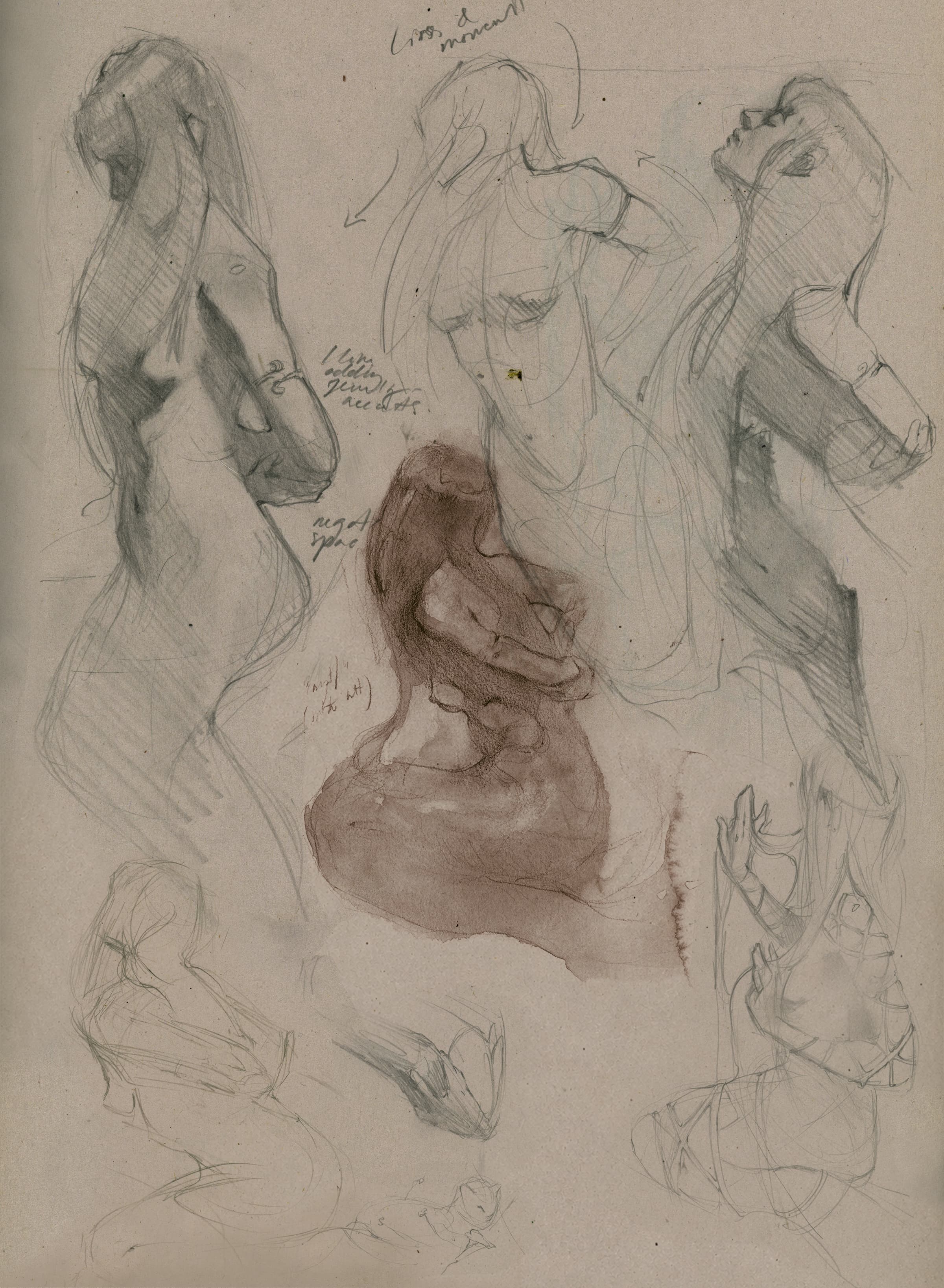 Figure studies sketchbook
