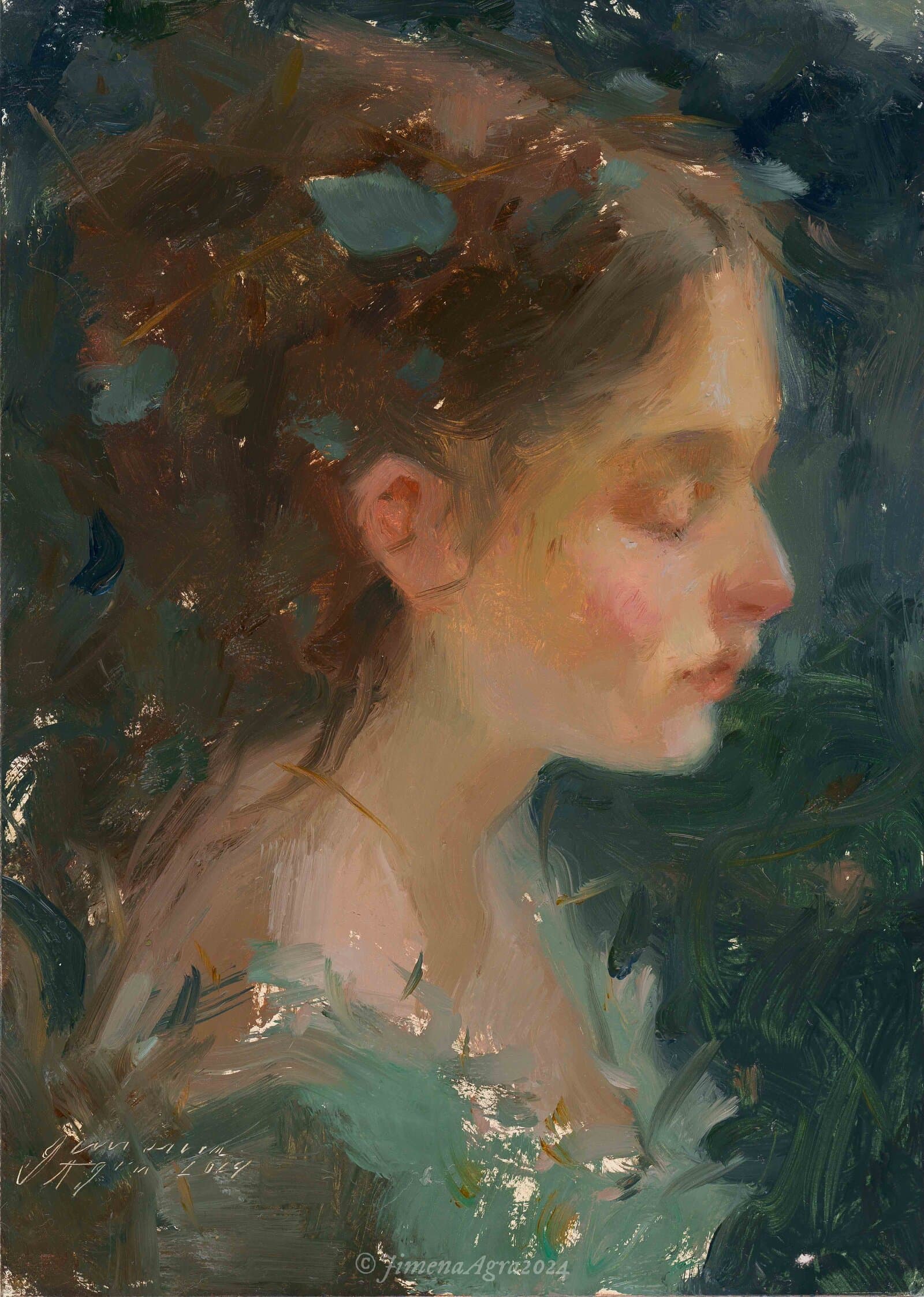 Nymph painting commission
